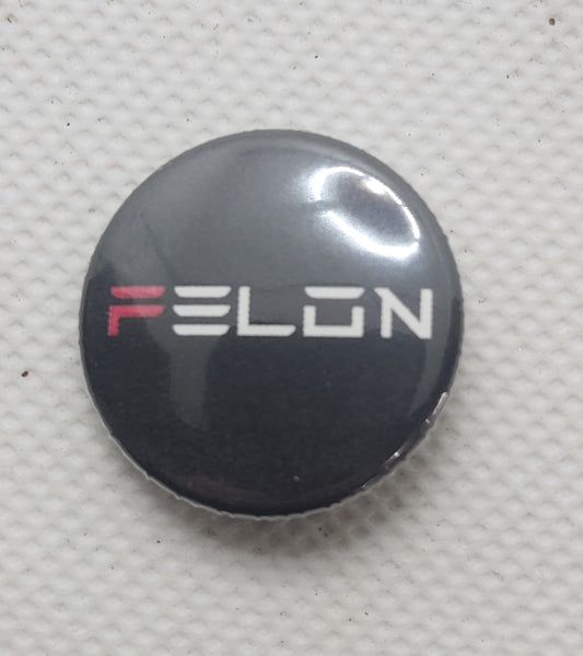 F Elon FELON 1 inch button