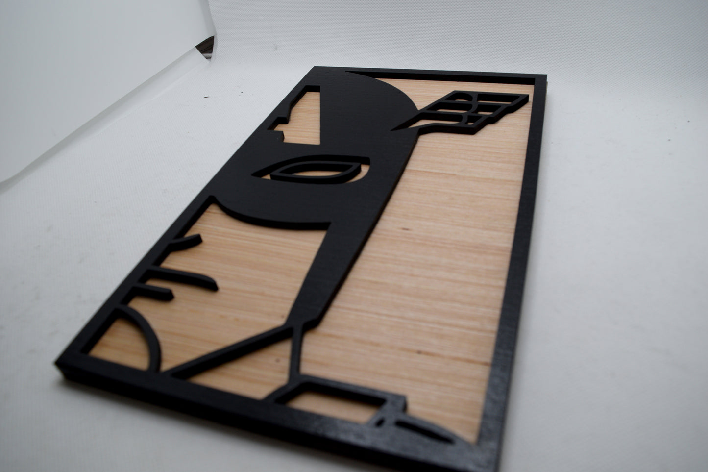 2 Layer Captain America Wooden Art