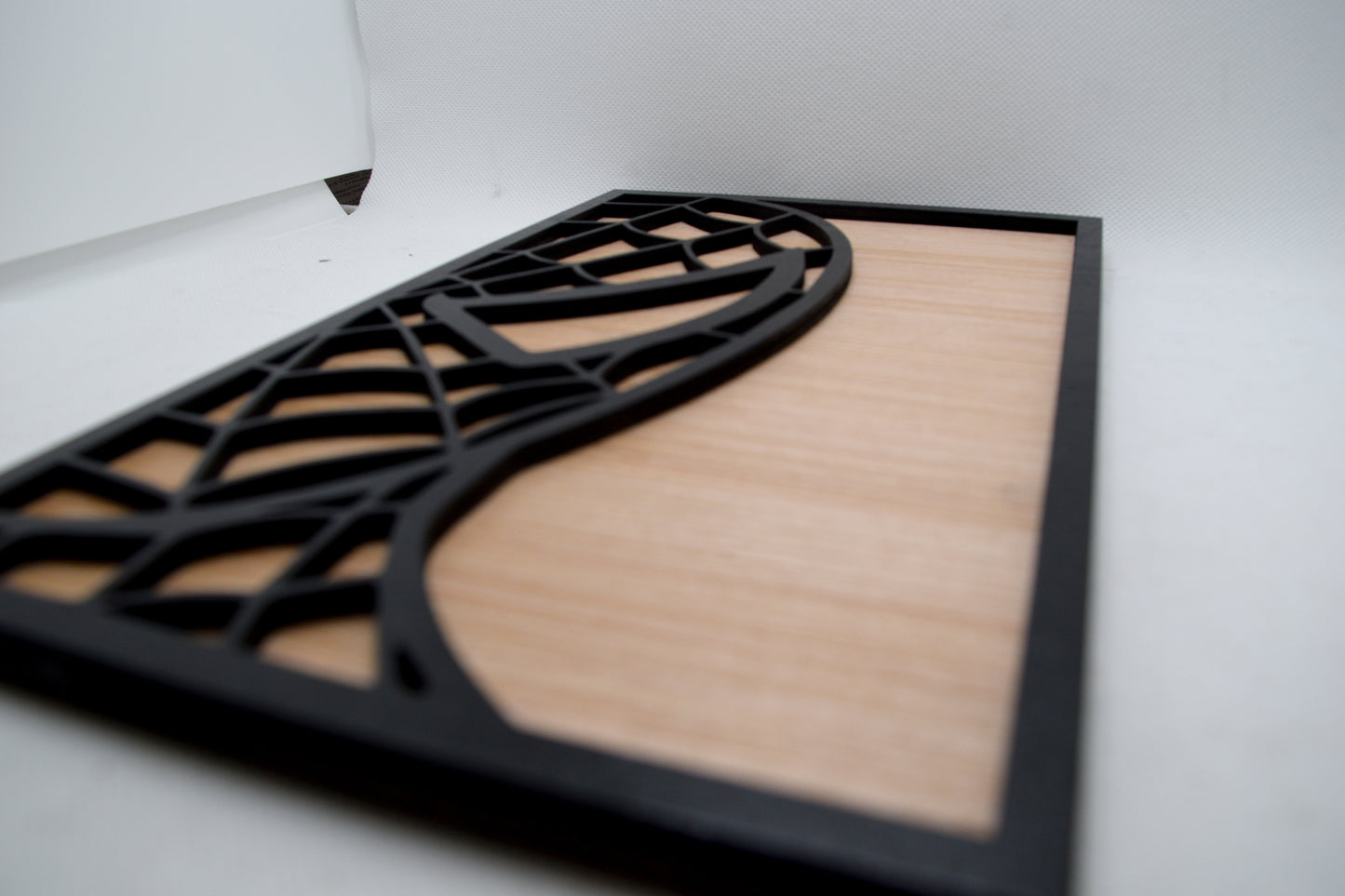 2 Layer Spiderman Half Wooden Art