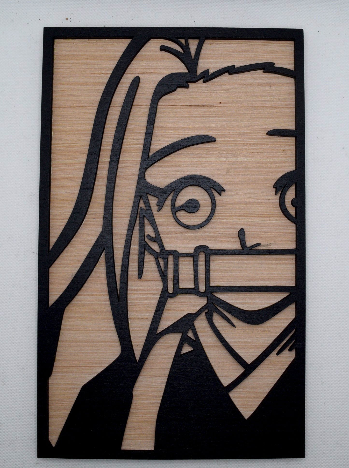 2 Layer Nezuko Wooden Art