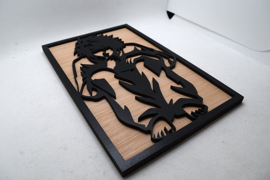 2 Layer L Death Note Wooden Art