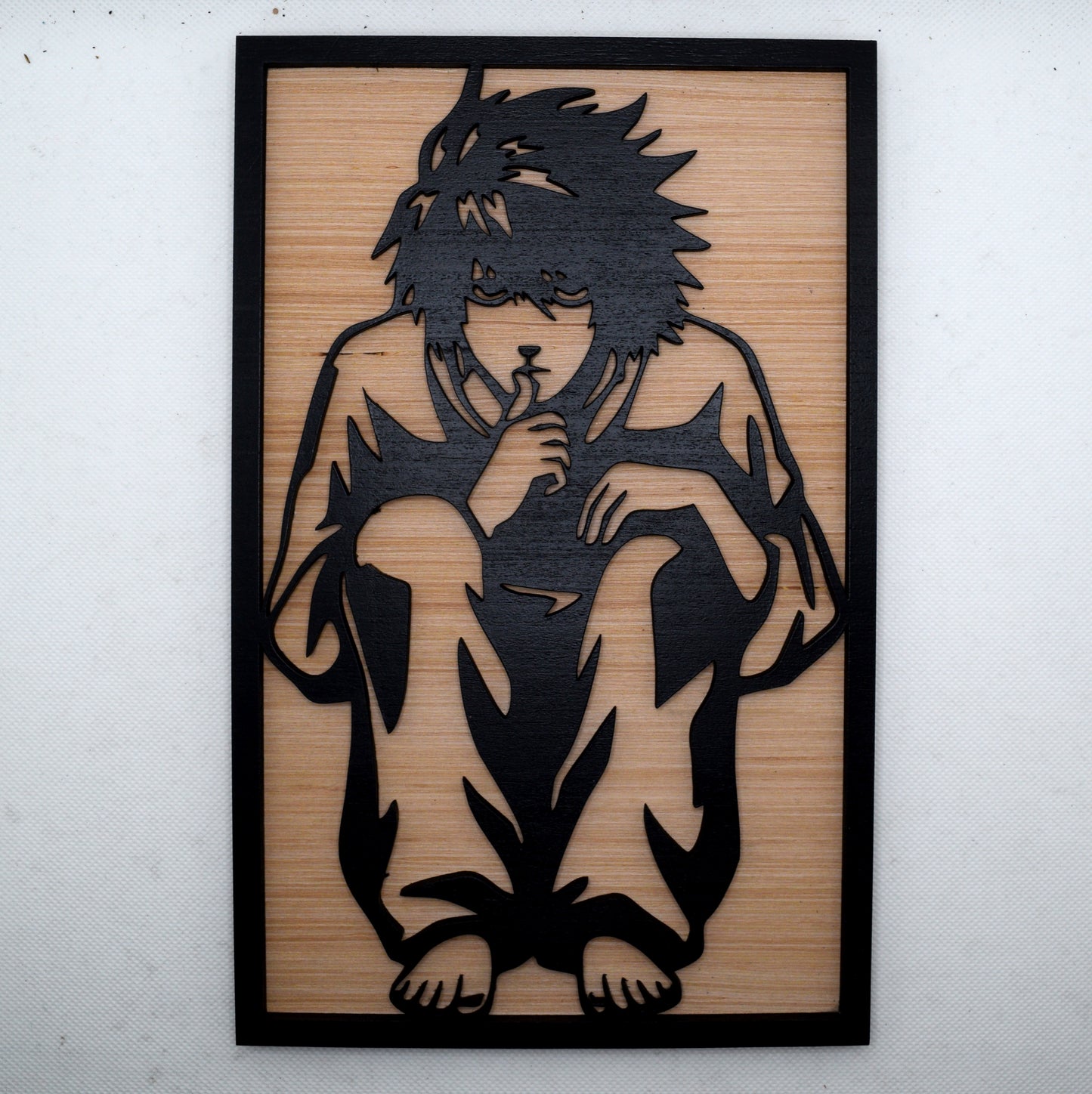 2 Layer L Death Note Wooden Art