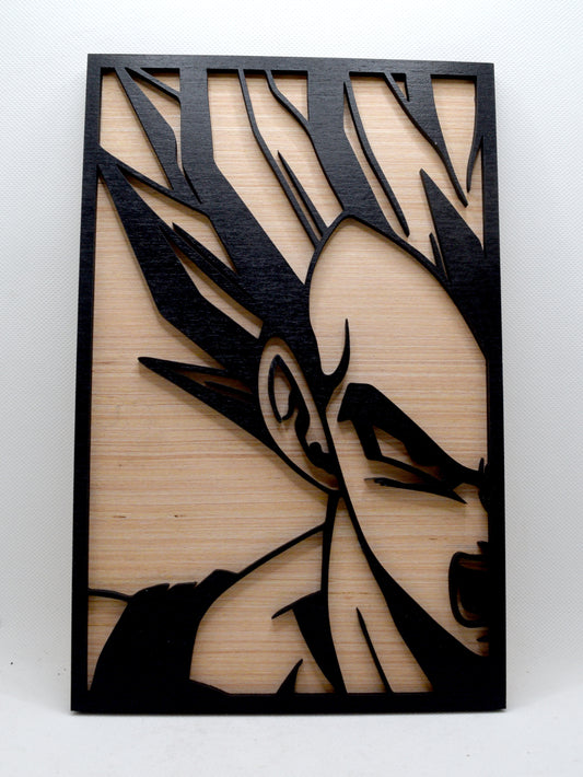 2 Layer Dragon Ball Z Vegetta Wooden Art