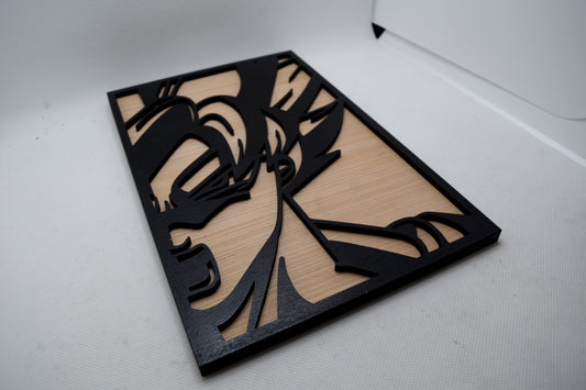 2 Layer Dragon Ball Z Goku Wooden Art
