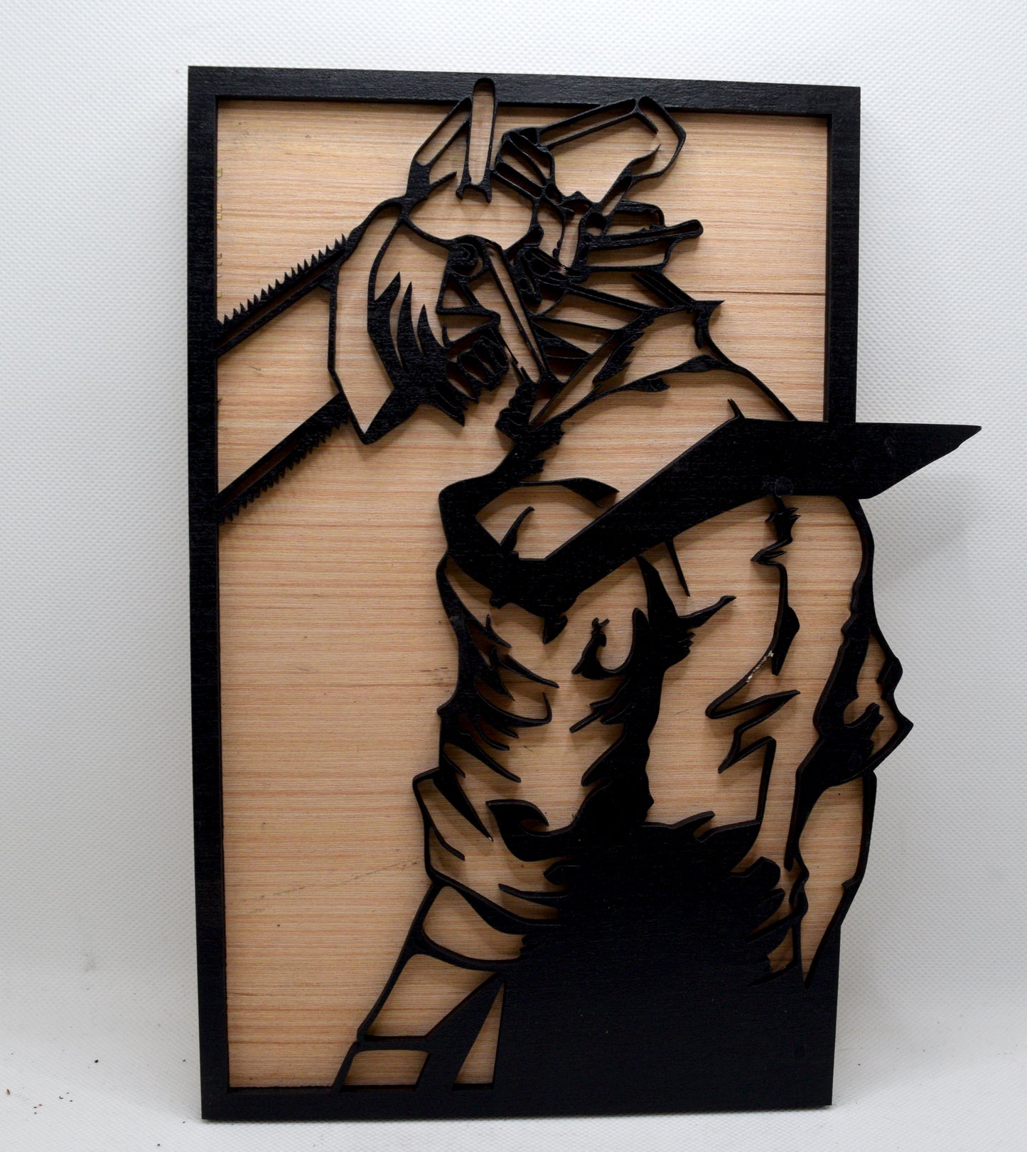2 Layer Chainsaw Man Wooden Art