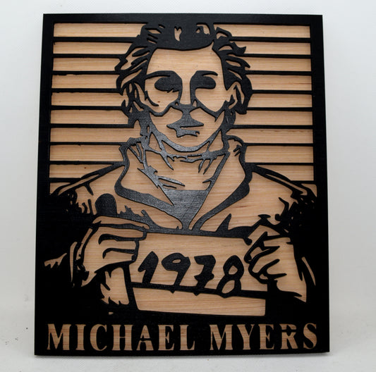 2 Layer Michael Myers Wooden Art