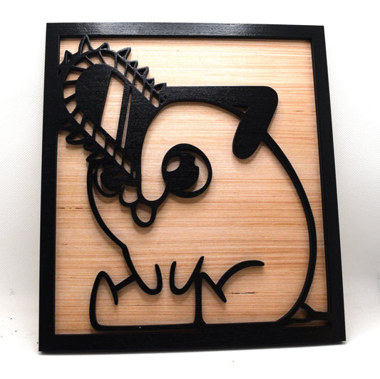 2 Layer Pochita Wooden Art