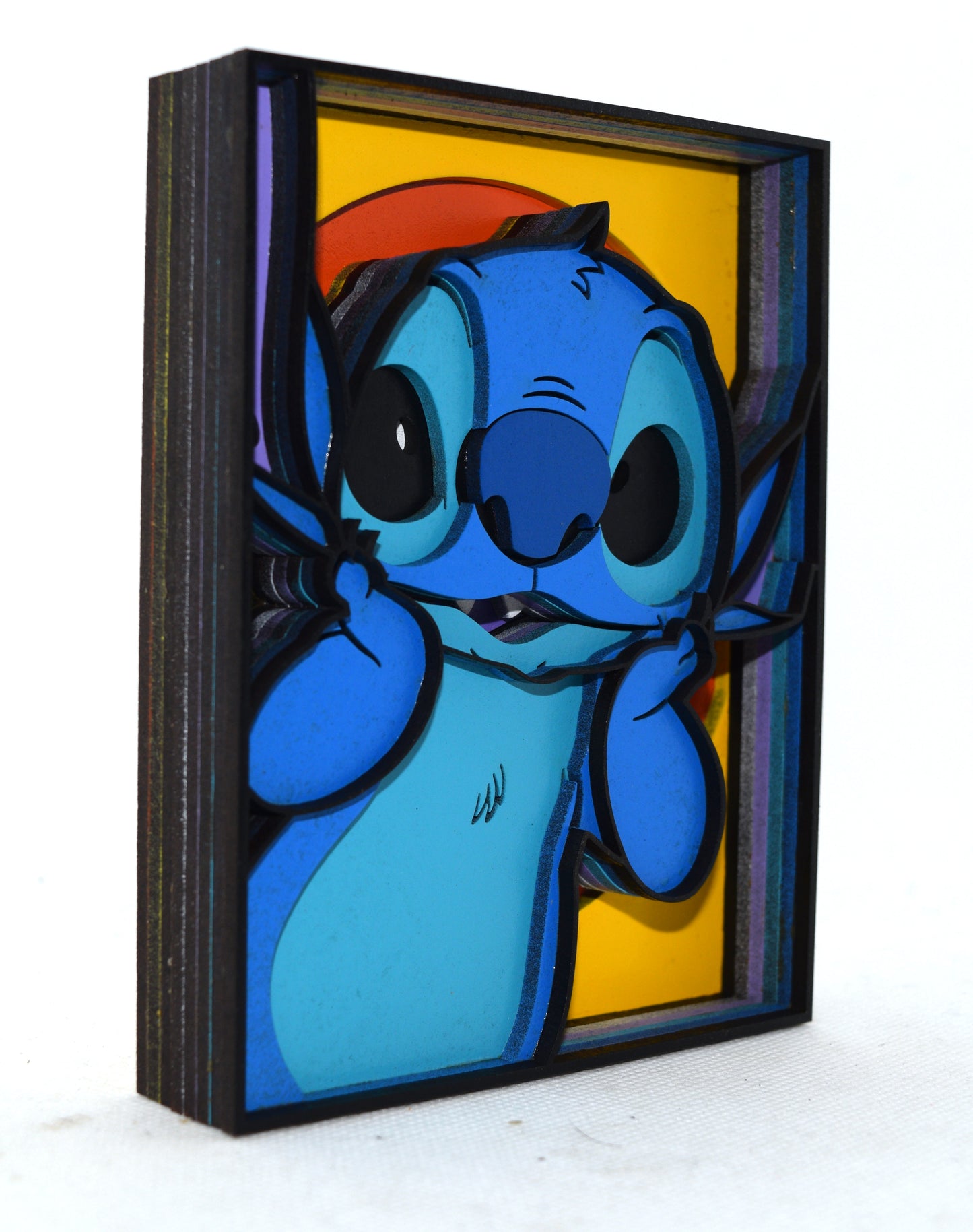 3-D Layered Stitch Wooden Art