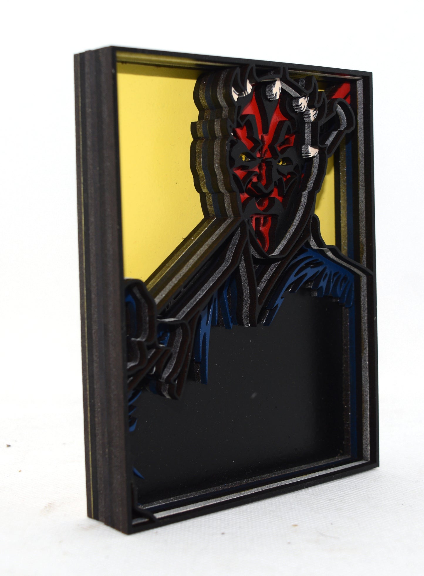 3-D Layered Darth Maul Wooden Art