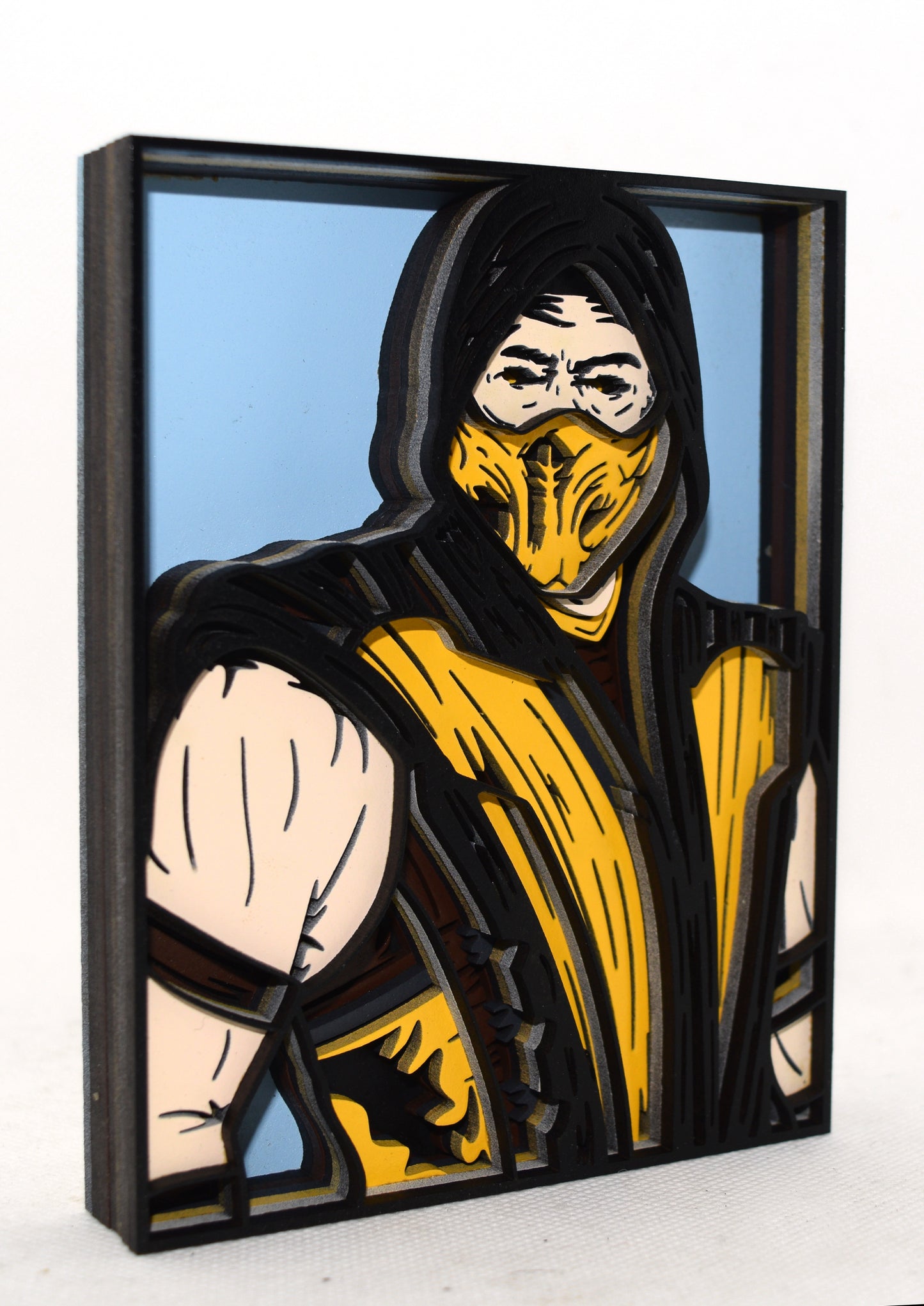 3-D Layered Scorpion (Mortal Kombat) Wooden Art