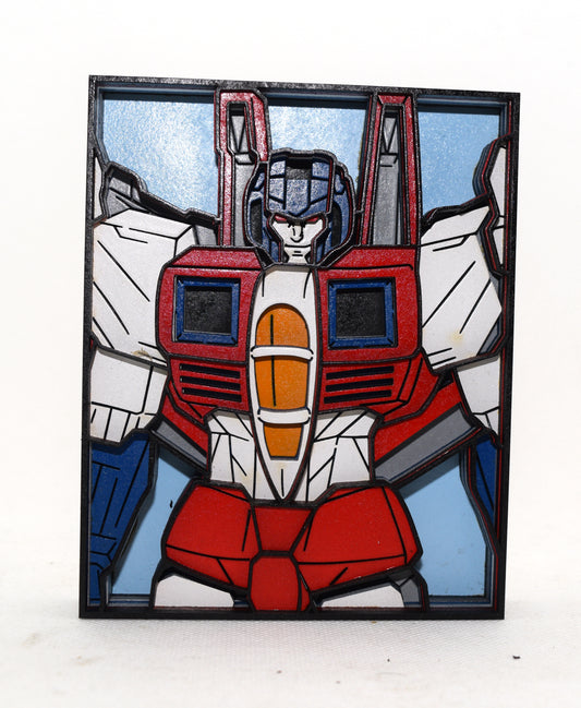 3-D Layered Starscream (Transformers) Wooden Art
