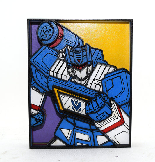 3-D Layered Soundwave (Transformers) Wooden Art