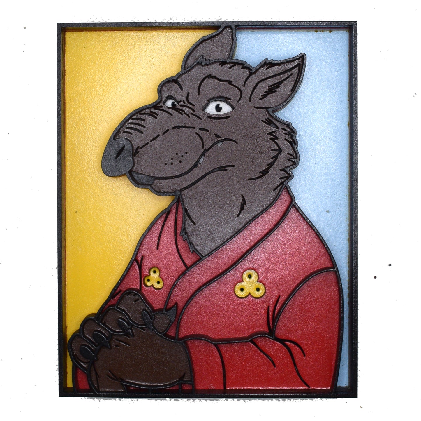 3-D Layered Master Splinter (TMNT) Wooden Art