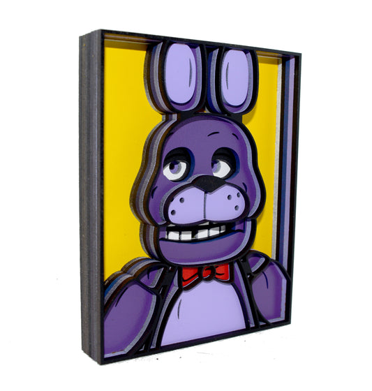 3-D Layered Bonnie (FNAF) Wooden Art