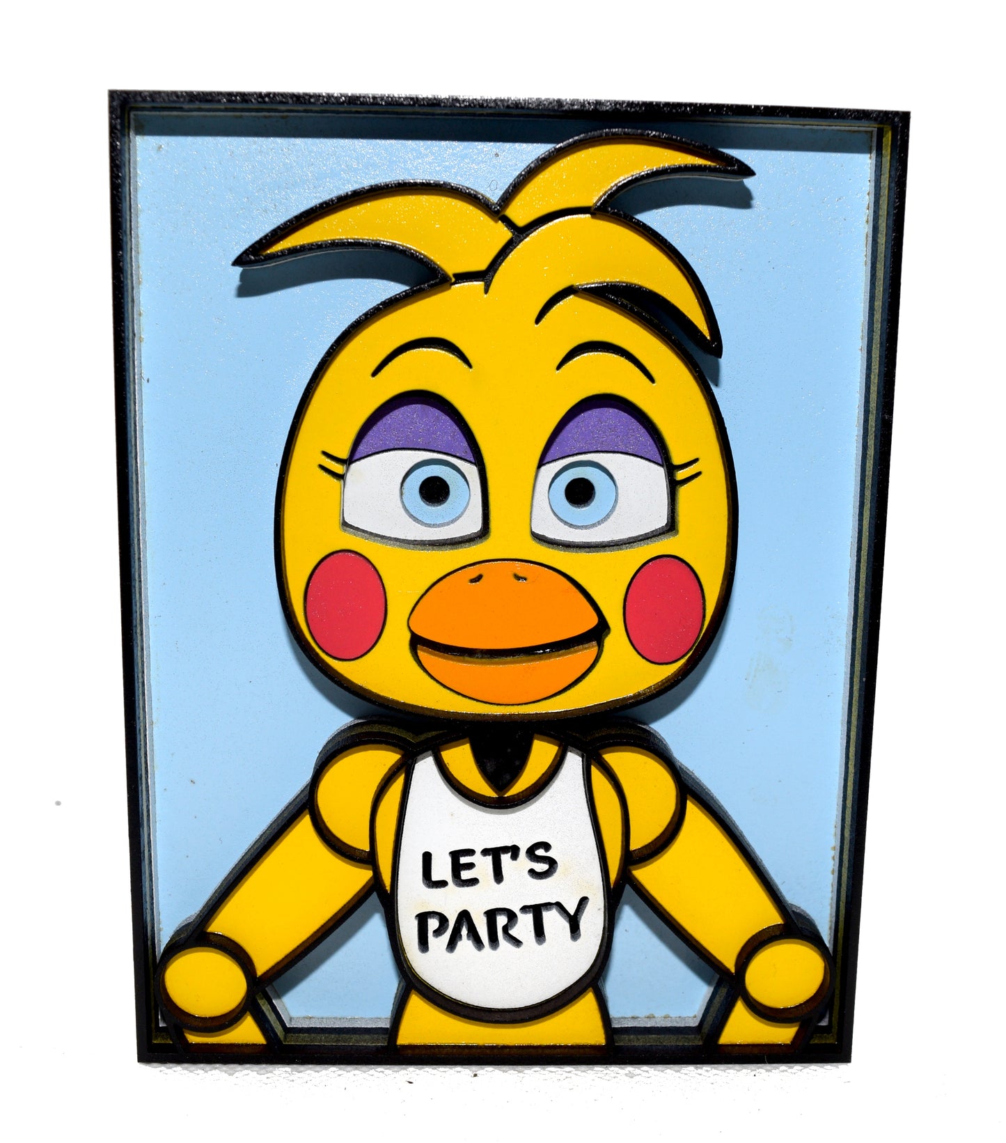 3-D Layered Chica (FNAF) Wooden Art
