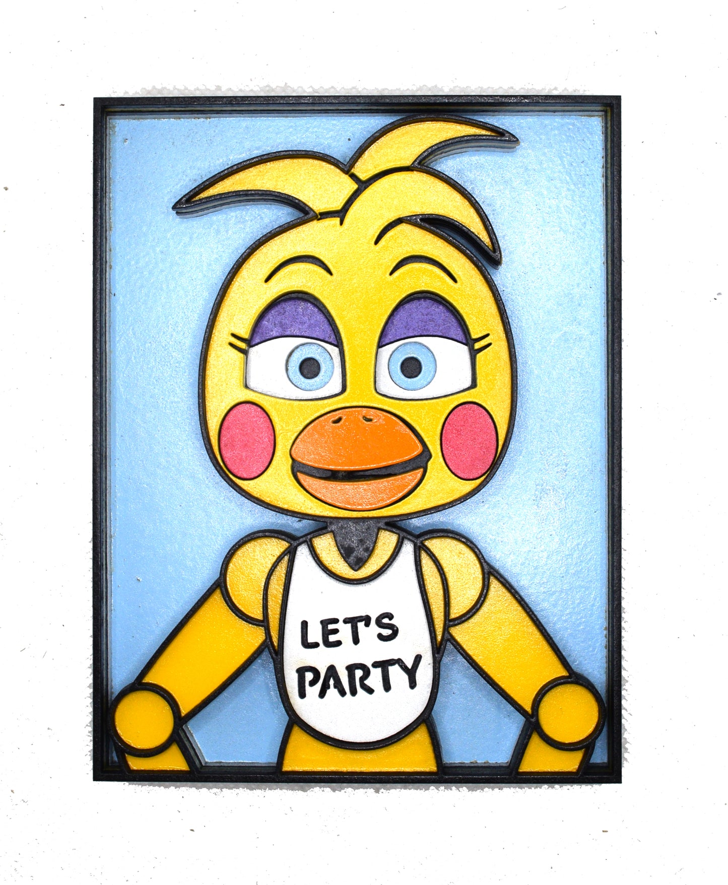 3-D Layered Chica (FNAF) Wooden Art