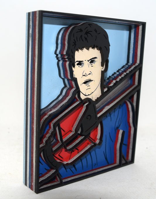 3-D Layered Ash Evil Dead Art