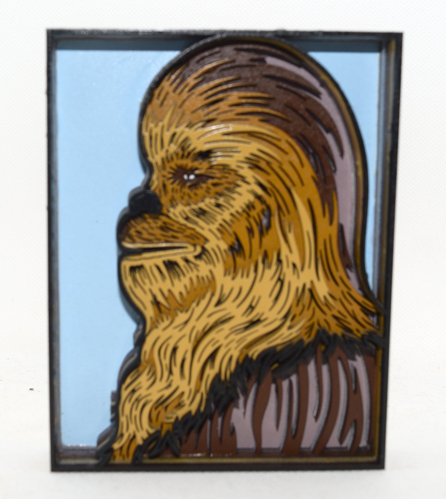 3-D Layered Chewbacca Wooden Art