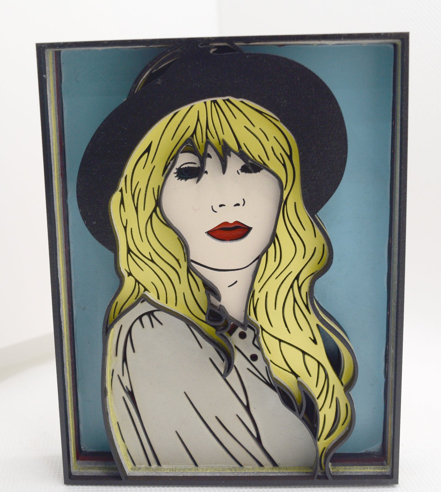 3-D Layered Taylor Swift Wooden Art