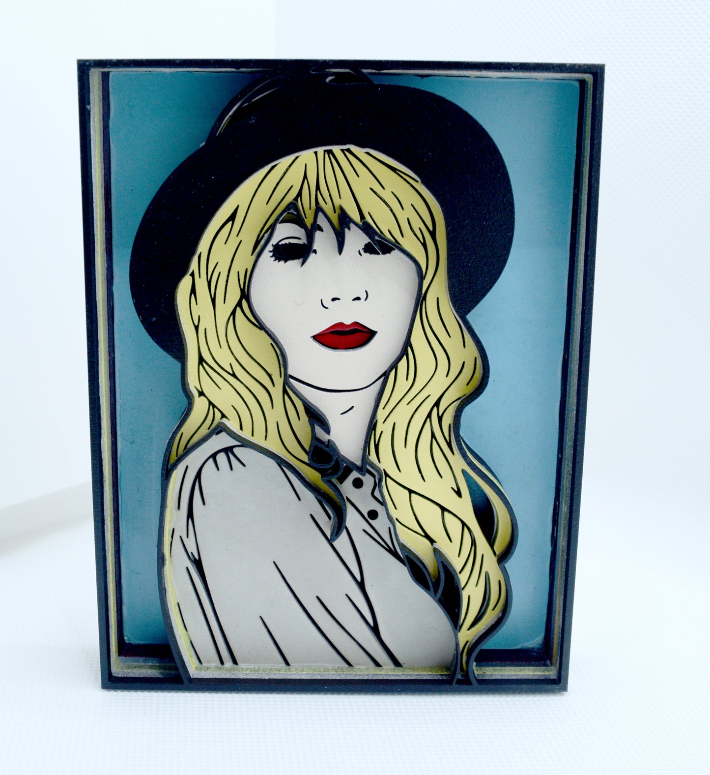 3-D Layered Taylor Swift Wooden Art