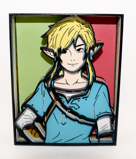 3-D Layered Link Wooden Art