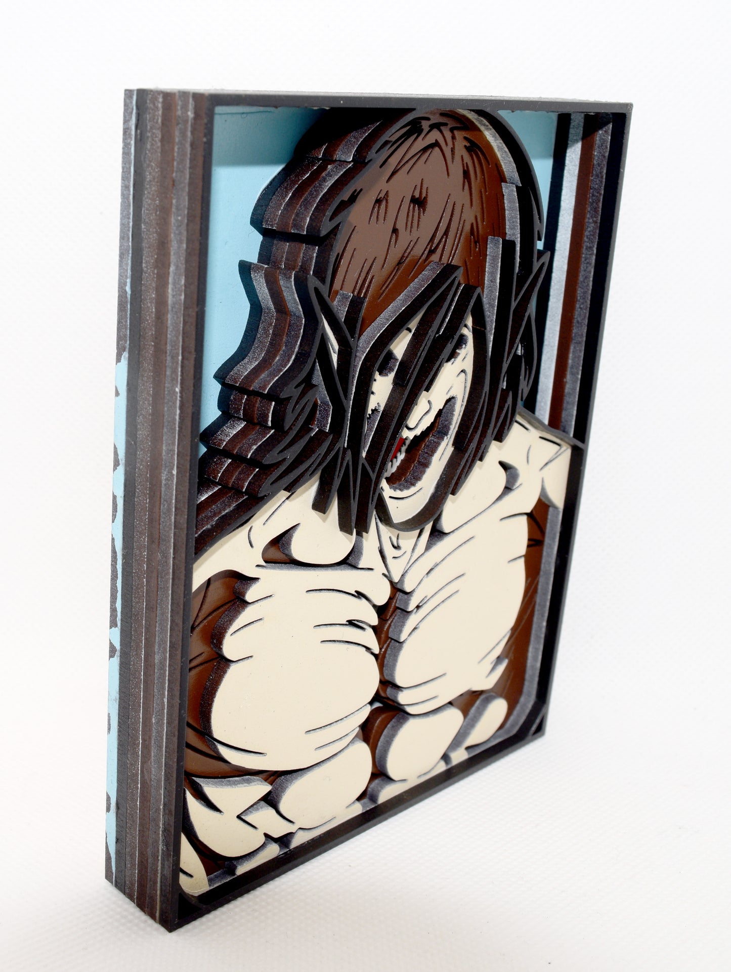 3-D Layered Eren Yeager Wooden Art