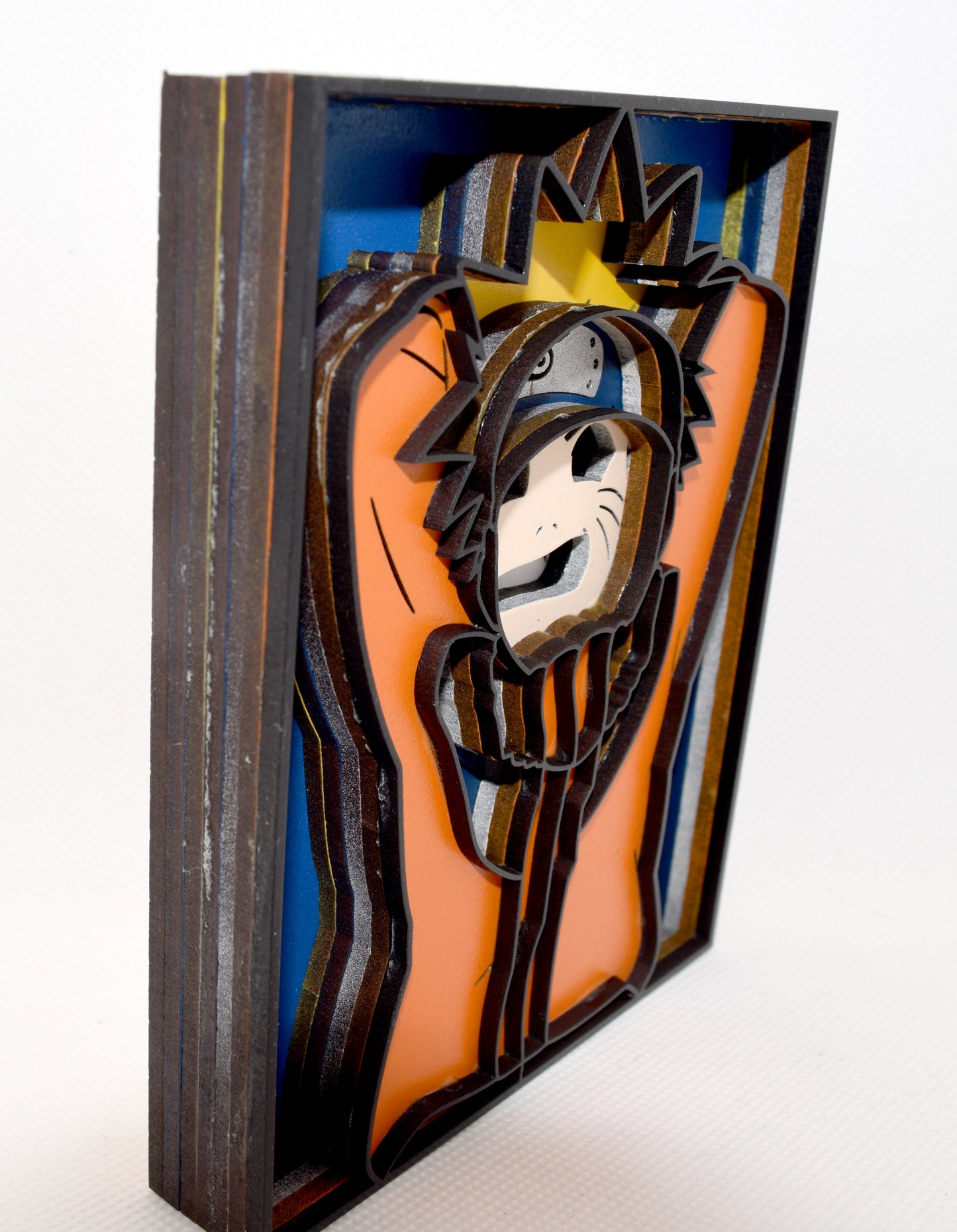 3-D Layered Naruto Uzumaki Wooden Art