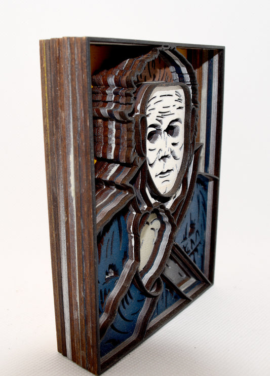 3-D Layered Michael Myers Wooden Art