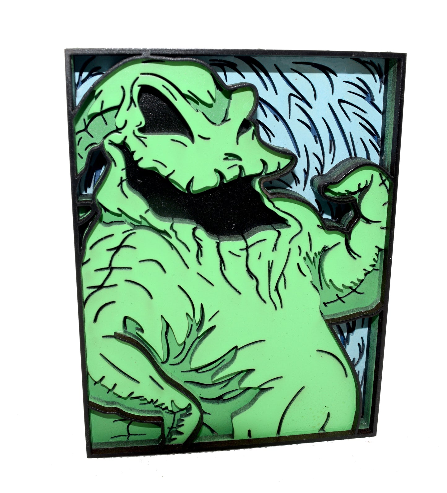 3-D Layered Oogie Boogie Wooden Art