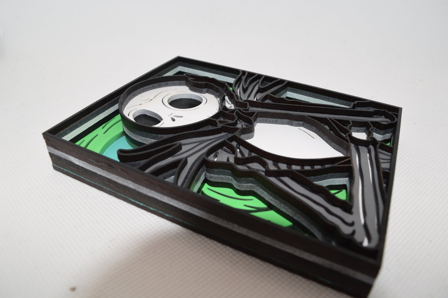 3-D Layered Jack Skellington Nightmare Before X-mas Wooden Art