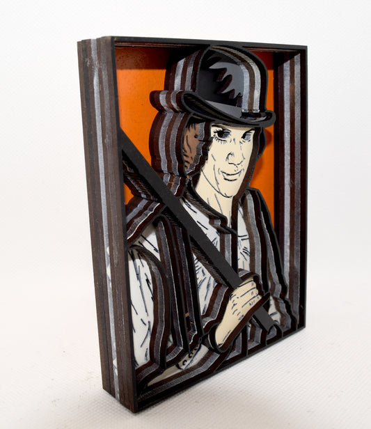 3-D Layered Alex A Clockwork Orange Wooden Art