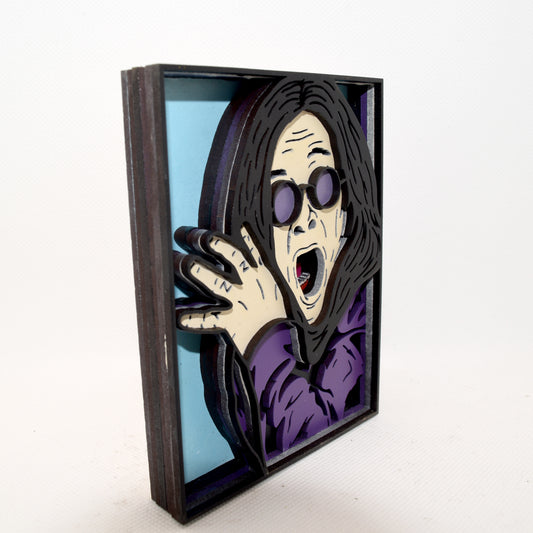 3-D Layered Ozzy Wooden Art
