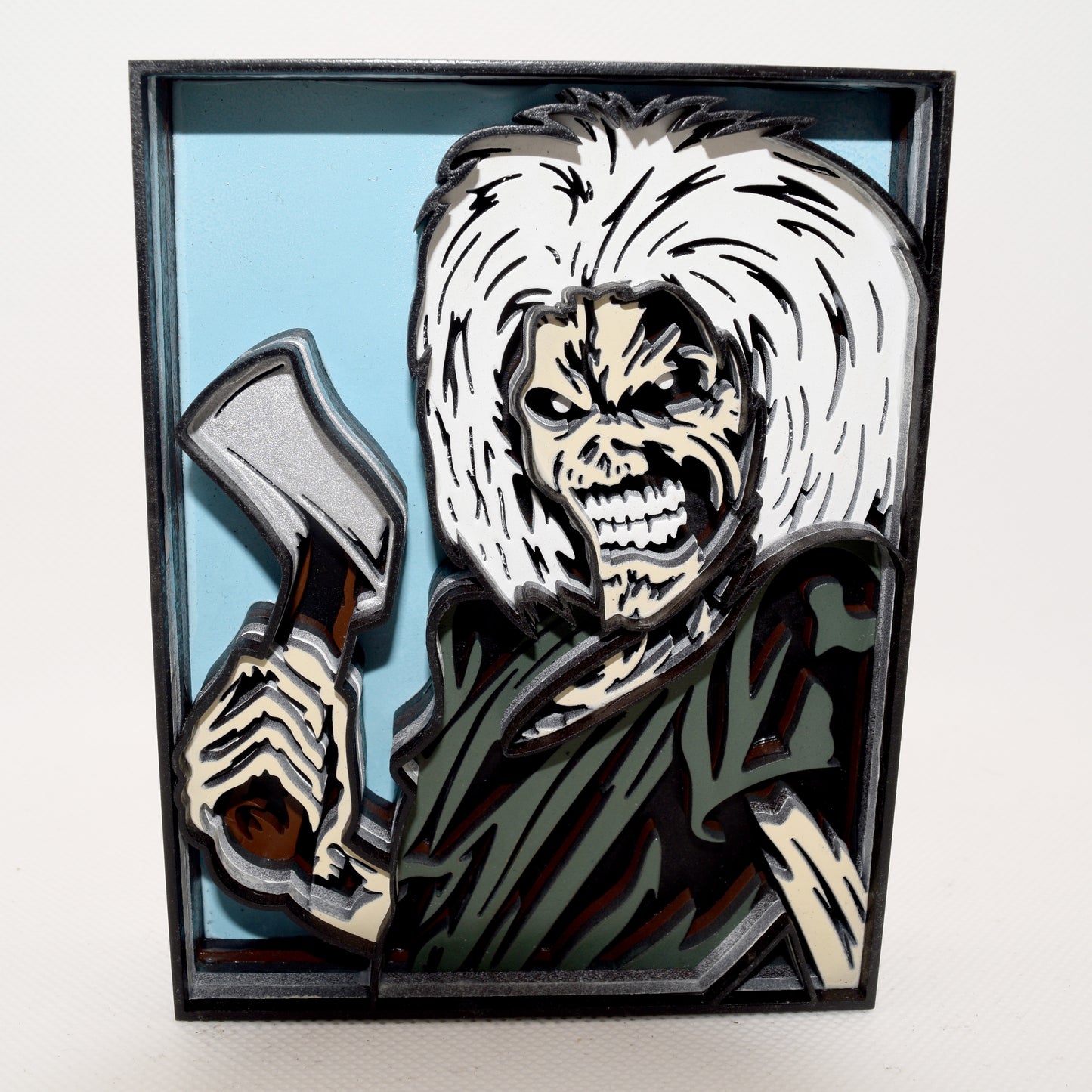 3-D Layered Eddie (Iron Maiden) Wooden Art