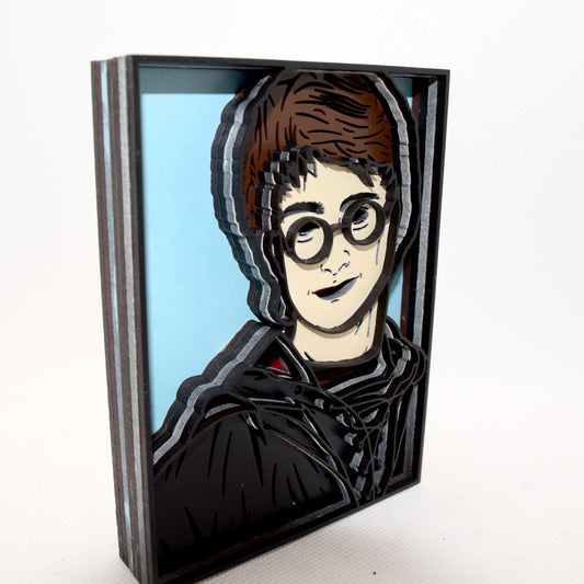 3-D Layered Harry Potter Wooden Art