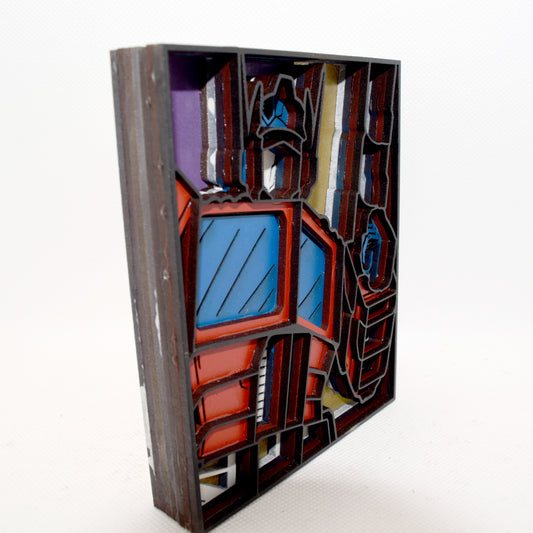 3-D Layered Optimus Prime (Transformers) Wooden Art