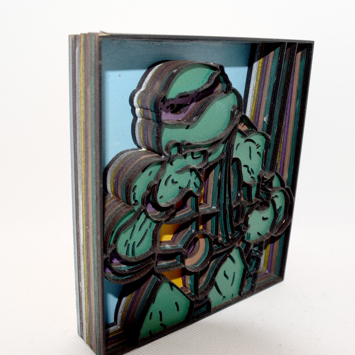 3-D Layered TMNT Donatello Wooden Art
