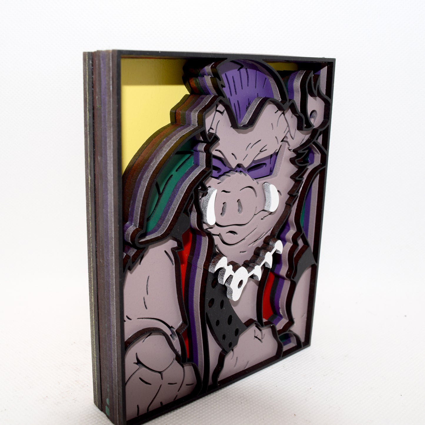 3-D Layered Bebop (TMNT) Wooden Art