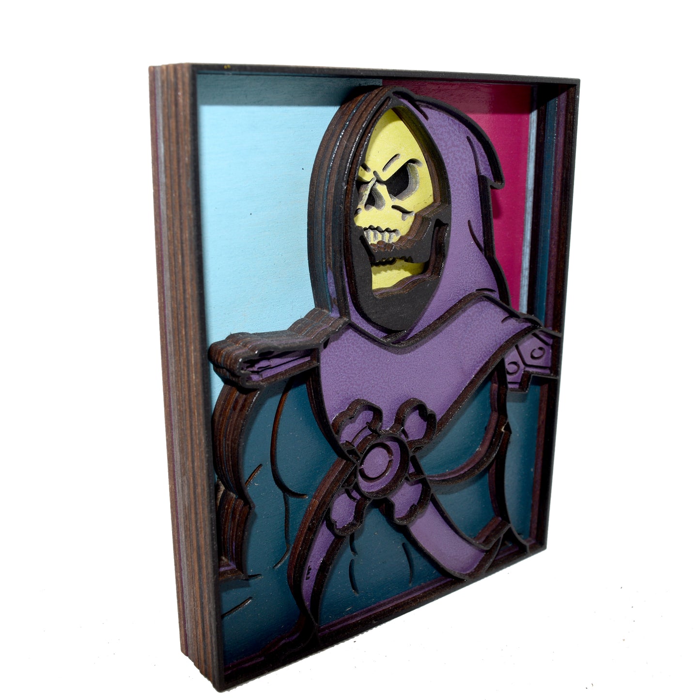 3-D Layered Skeletor Wooden Art