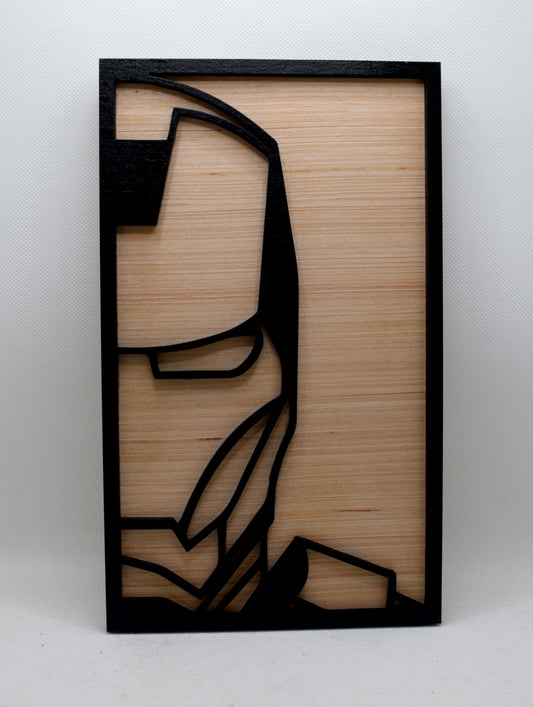2 Layer Ironman Wooden Art