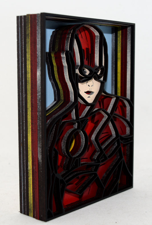Flash Marvel Sideview Shadowbox