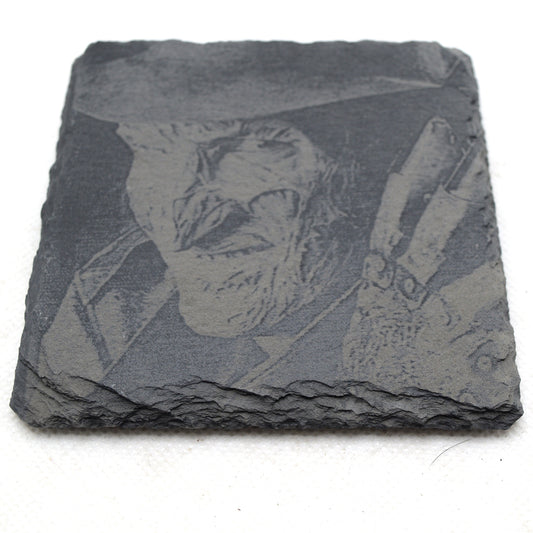 Freddy Krueger slate coaster flat