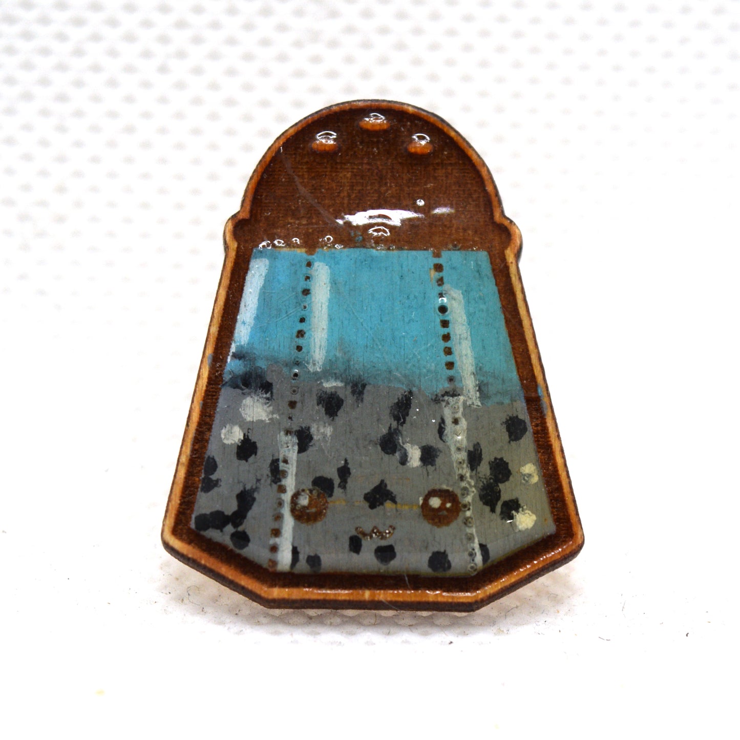 Kawaii Pepper Wooden Lapel Pin