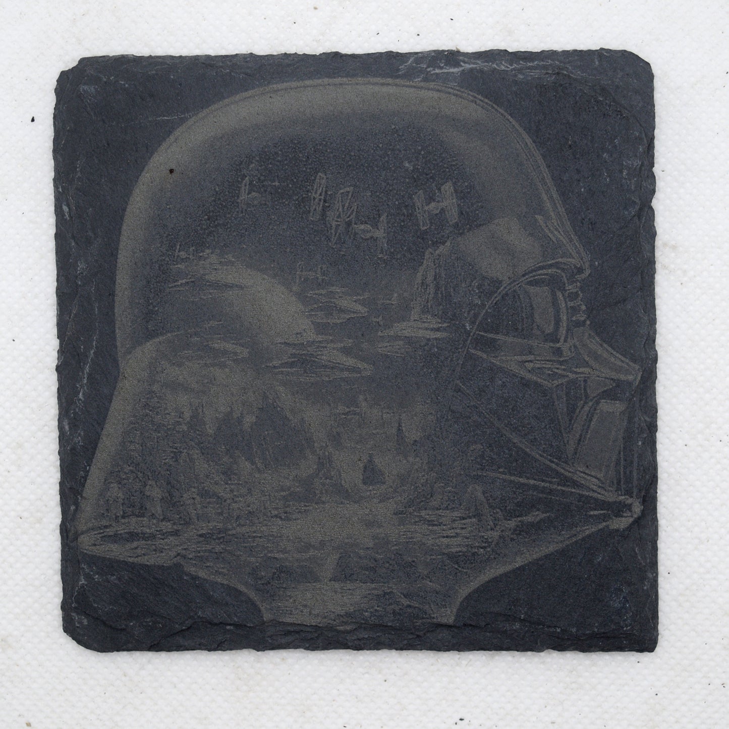 Star Wars Darth Vader Double Exposure Slate Coaster