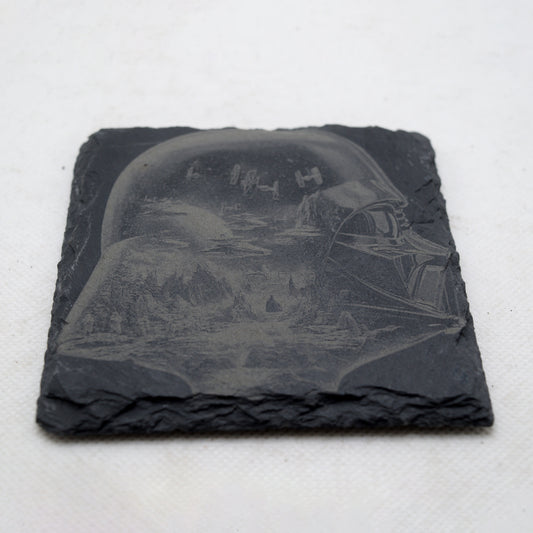 Star Wars Darth Vader Double Exposure Slate Coaster Flat