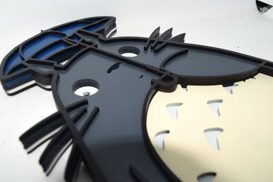 Detail of Totoro showing side and thickness of layers