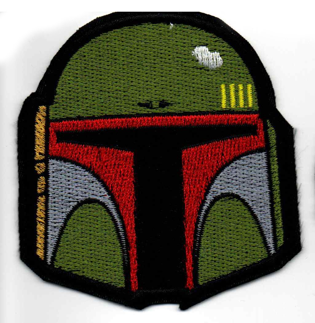 Boba Fett Helmet Embroidered Patch