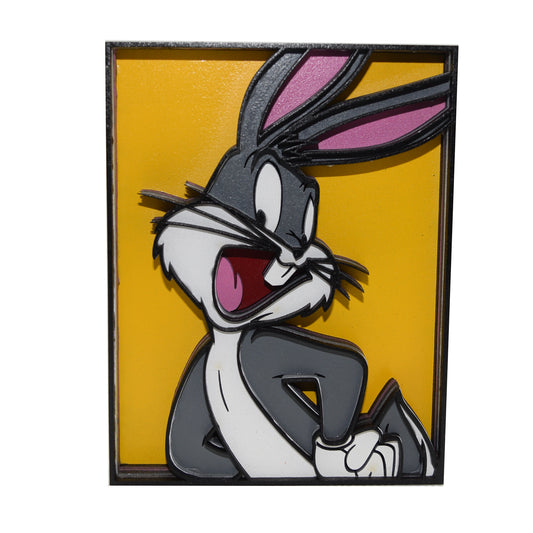 3-D Layered Bugs Bunny Art