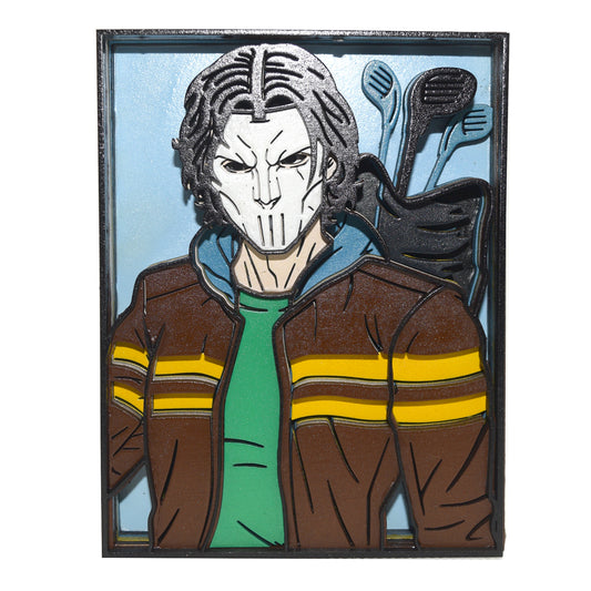 3-D Layered Casey Jones TMNT Art