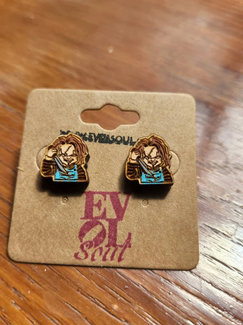 Chucky Stud / Post Earrings