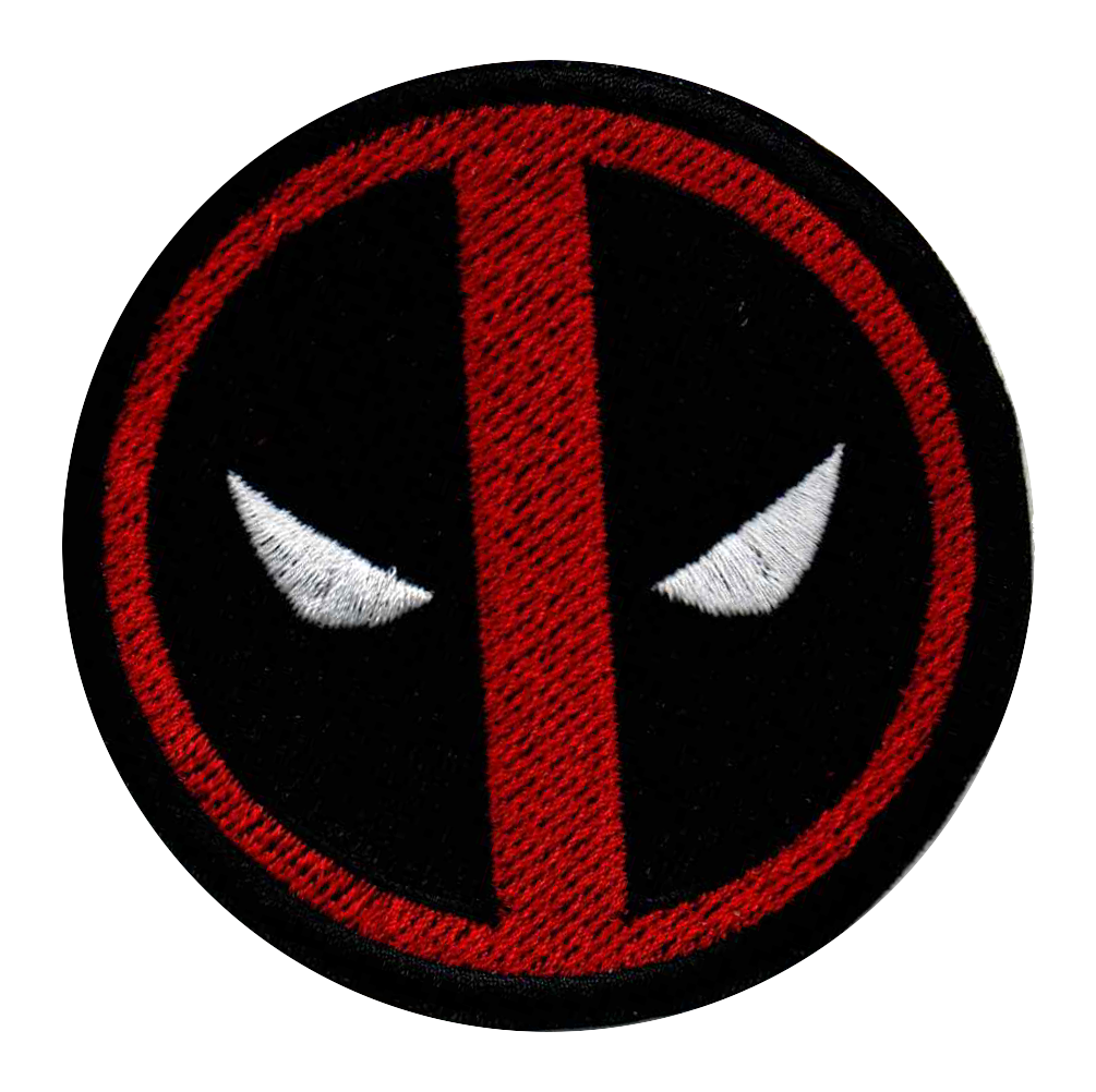 Deadpool Face Embroidered Patch
